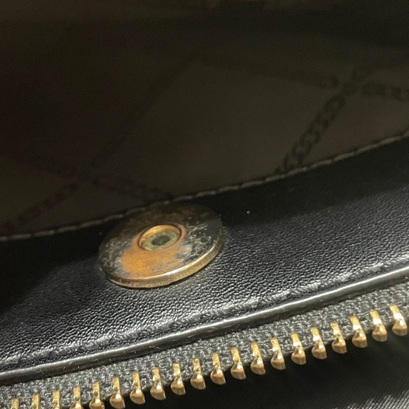 Michael Kors Edith Saffiano Satchel Handbag, Crossbody Black Pre-Owned - Picture 8 of 15